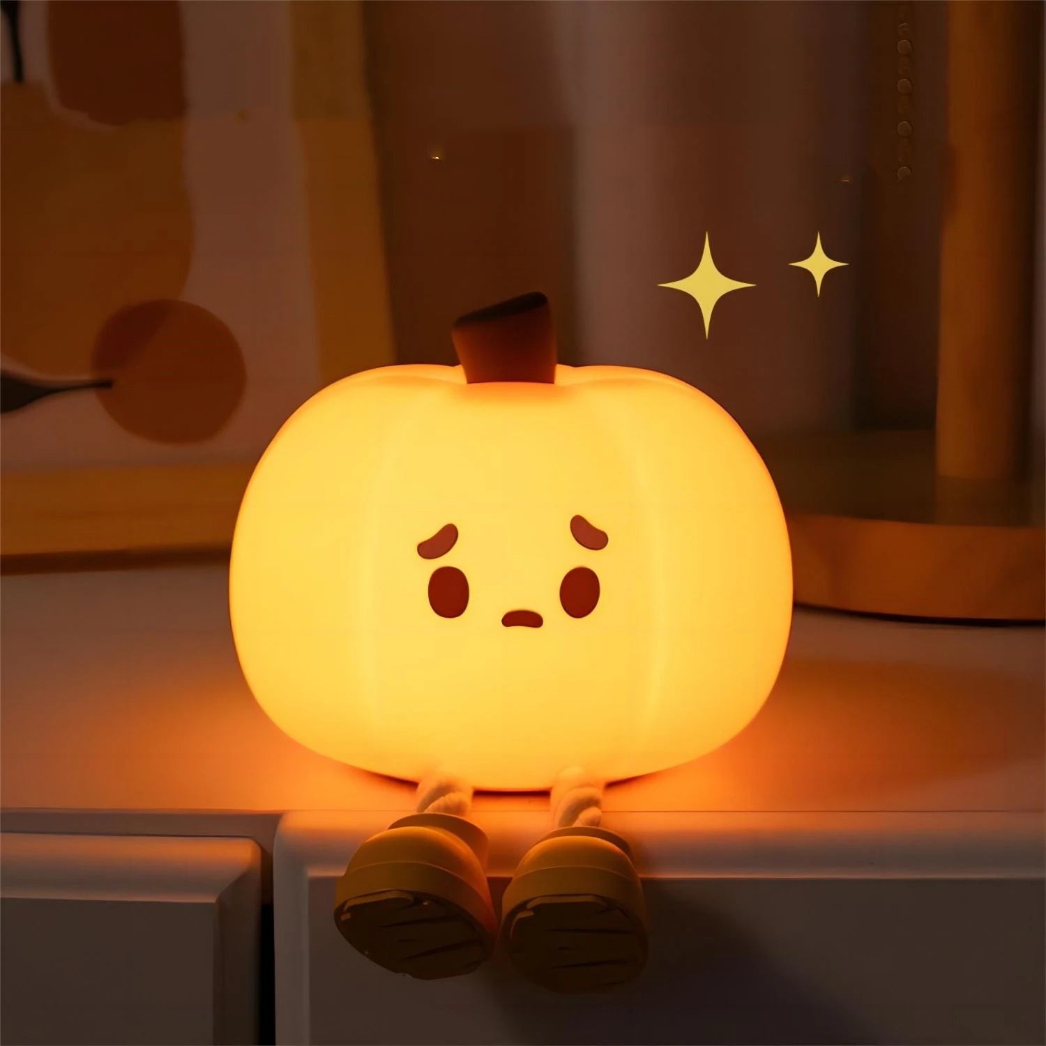 Squishy Halloween Pumpkinpoo Night Light