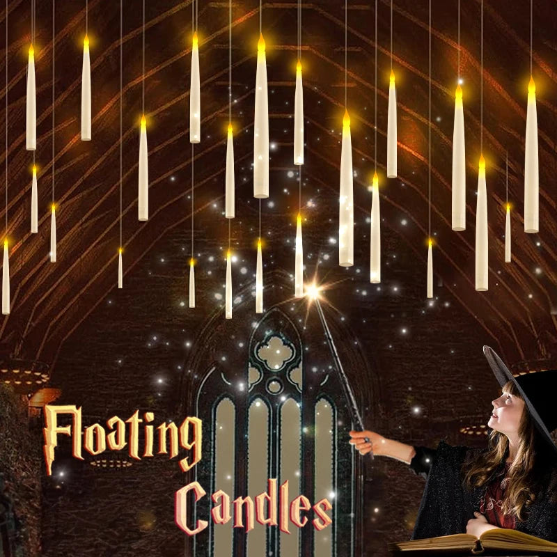 Spooky Magic Floating  Candles with Remote Control