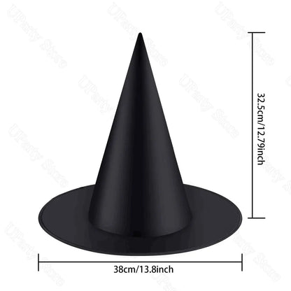 Floating Black Witches Hats Halloween Decoration