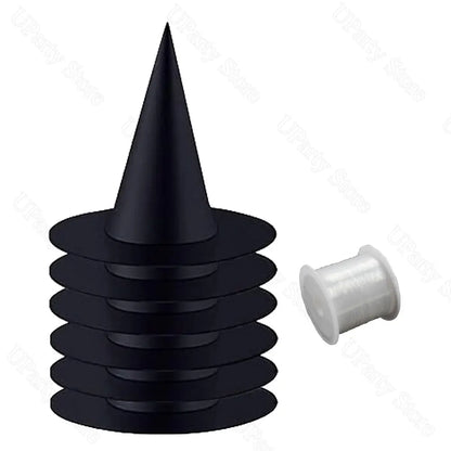 Floating Black Witches Hats Halloween Decoration