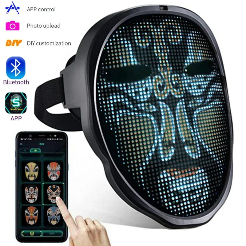 Customizable LED Halloween SmartMask