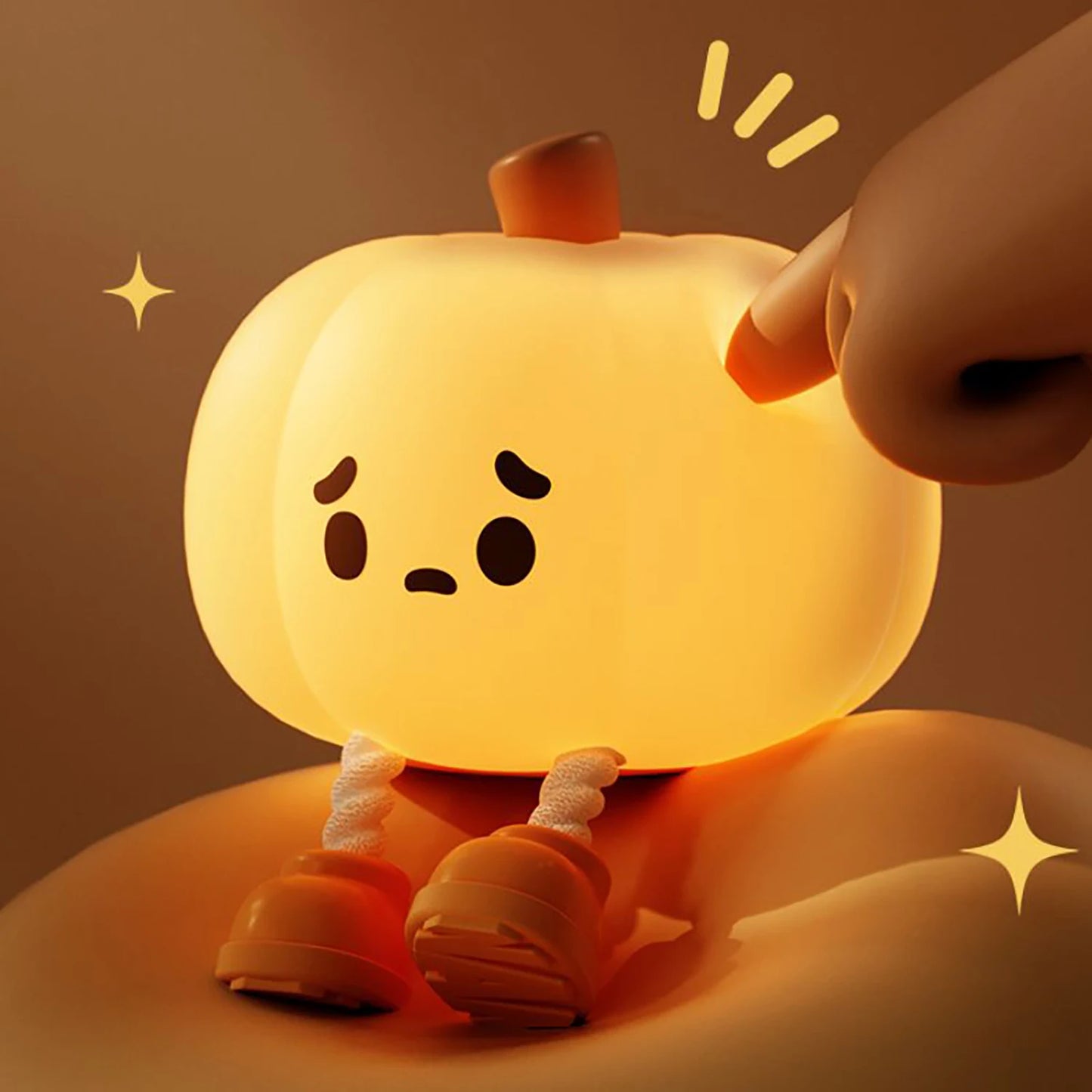 Squishy Halloween Pumpkinpoo Night Light